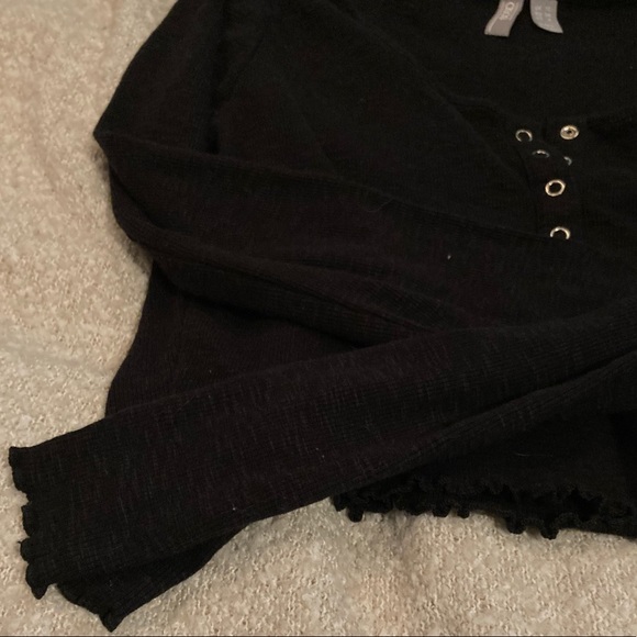 ASOS Henley Lettuce Trim Top - Picture 4 of 5